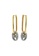 KARAT WORLD gold Karat World 18K HQZ  White And Yellow Gold Earrings GE-14092 BB034AC805DEA9GS_2