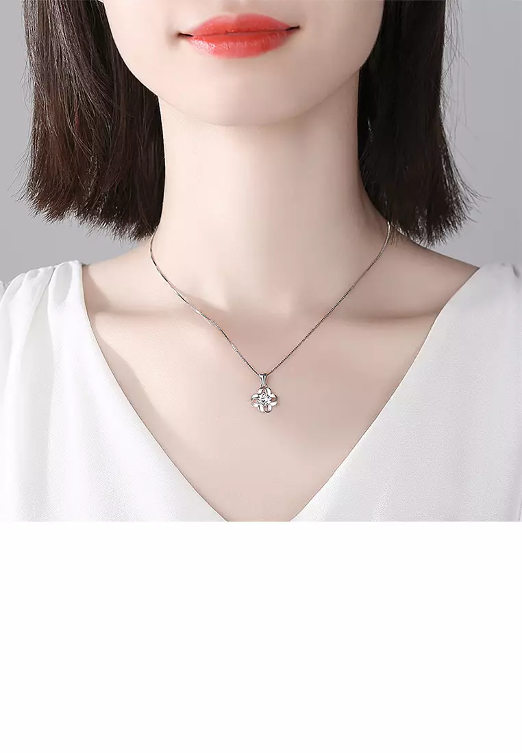925 Sterling Silver Dynamic Rabbit Pendant Necklace For Women, Minimalist  And Chic Clavicle Chain, New Popular Style Women's Accessory