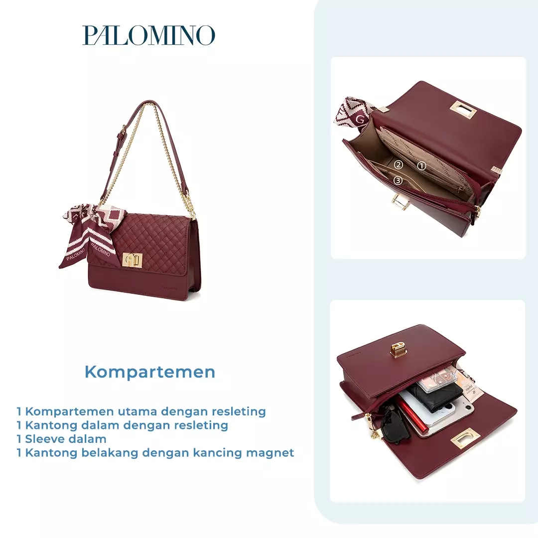 Palomino Marleta Slingbag Wanita Warna Cream