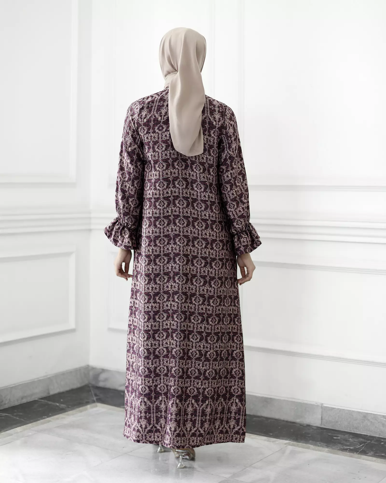 Geulis.id MAISSA DRESS - Burgundy