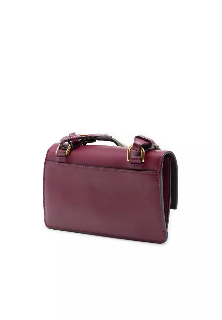 Pre-Loved Fendi Mini Leather Flat Baguette Crossbody