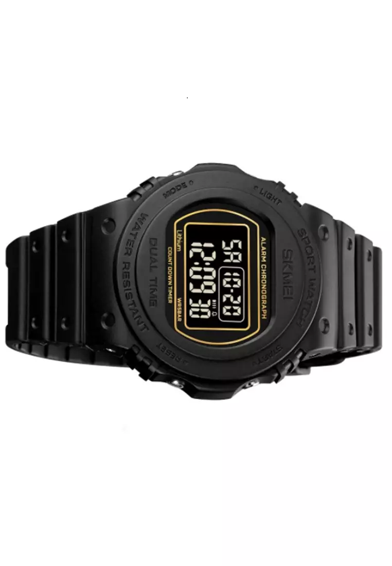 Jam Tangan Digital Pria Waterproof Many Function Strap Tali Material PU Silicone BY44 ORIGINAL