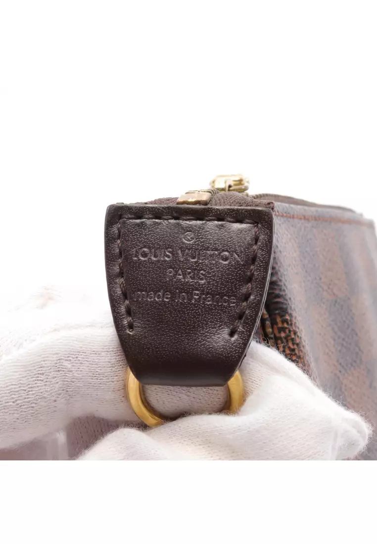 Louis Vuitton Mini Pochette Accessories Damier Ebene Brown