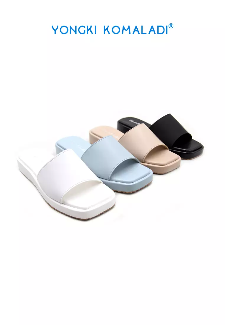 [ ORIGINAL ] YONGKI KOMALADI FLAT SANDAL OL-KVN4664-21 BIRU MUDA