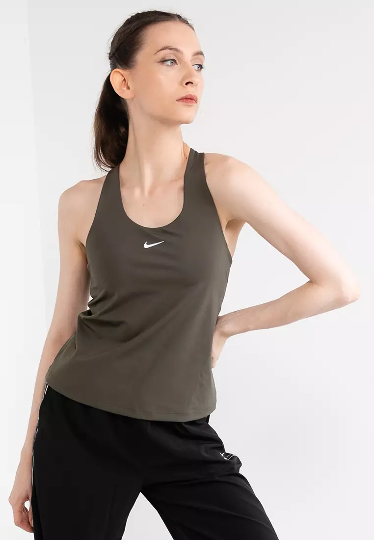 Nike Yoga Dri-FIT Women's Metallic Trim Tank.