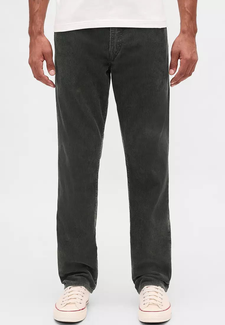 Corduroy Relaxed Straight Pants
