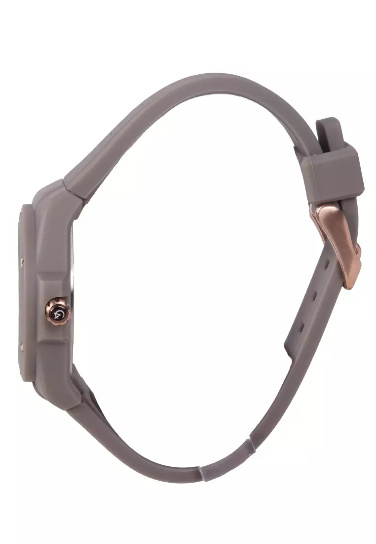 Alexandre Christie - Female Analog Watches - Jam Tangan Chronograph Wanita - Grey - Rubber Strap - 2A02 BFRRGGR