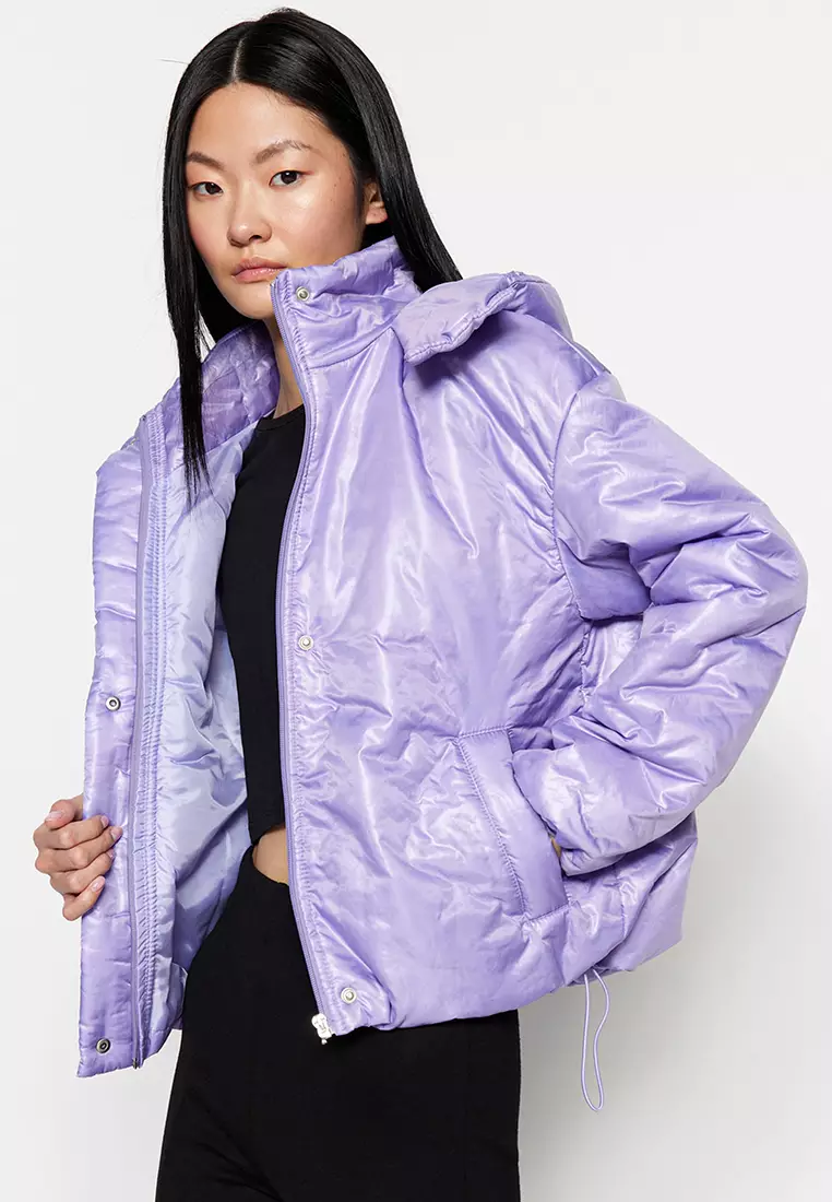 Purple sale metallic windbreaker