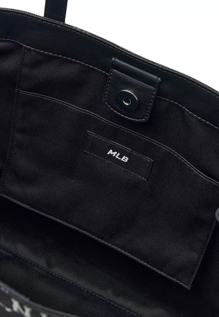 ★MLB Korea★ Classic Monogram Jacquard Shopper Bag NY Black $_57.PNG?set_id=880000500F