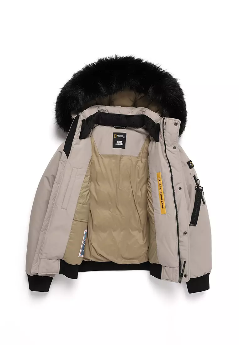 女裝TARUGA毛邊連帽羽絨外套