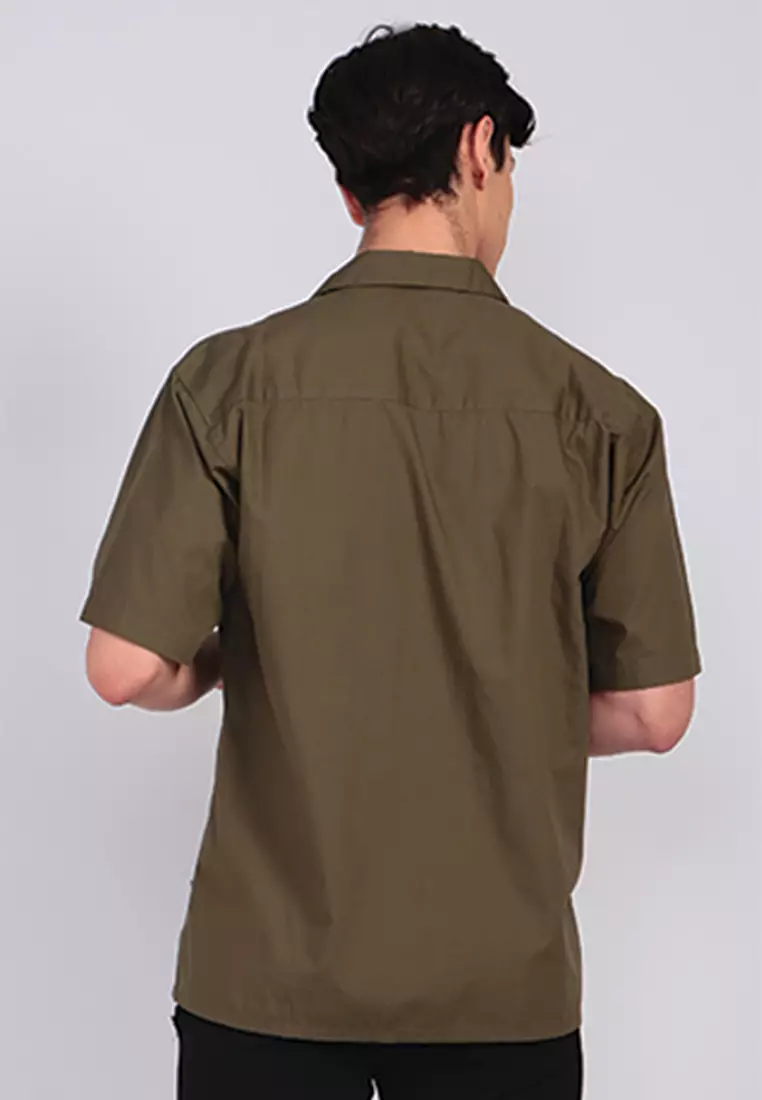 Kemeja Kerah Terbuka Lengan Pendek E051P06