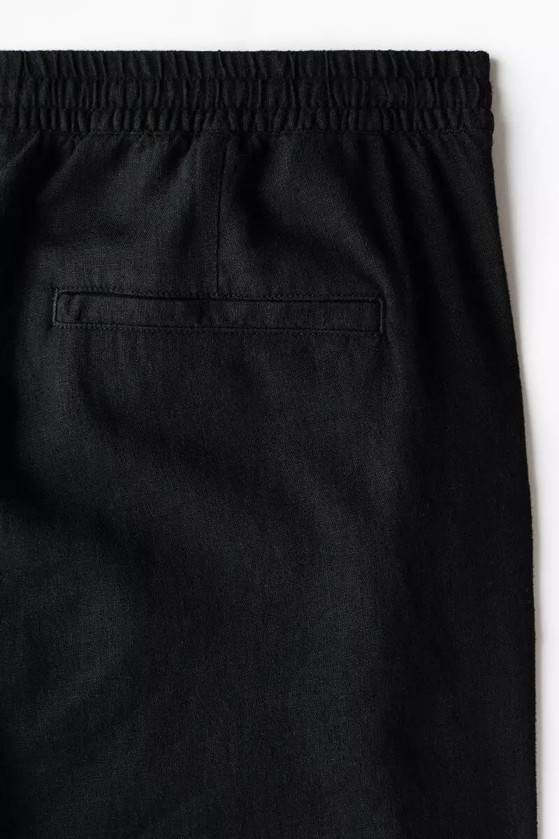 Relaxed Fit Linen-blend trousers