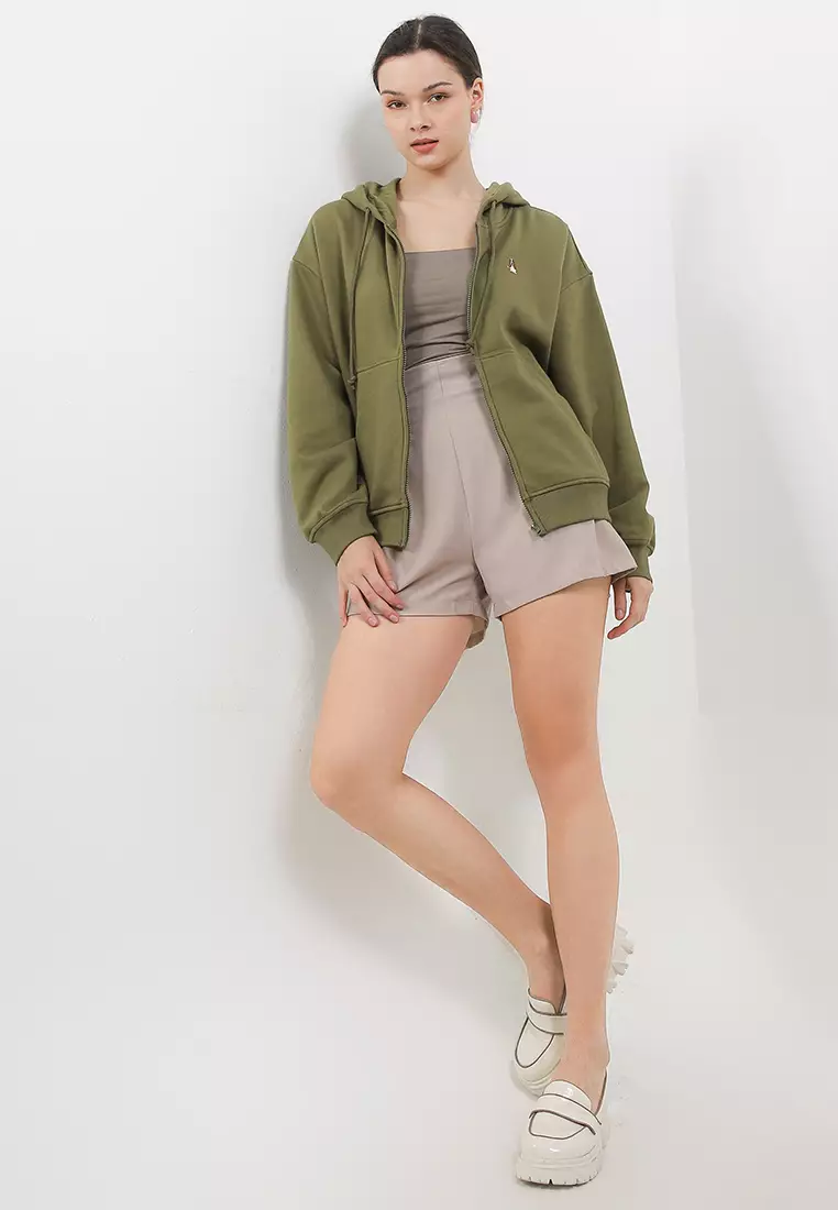 Pucca Oversized Hoodie Zipped Sweatshirt