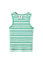 Vintage Lilac/Island Green Stripe