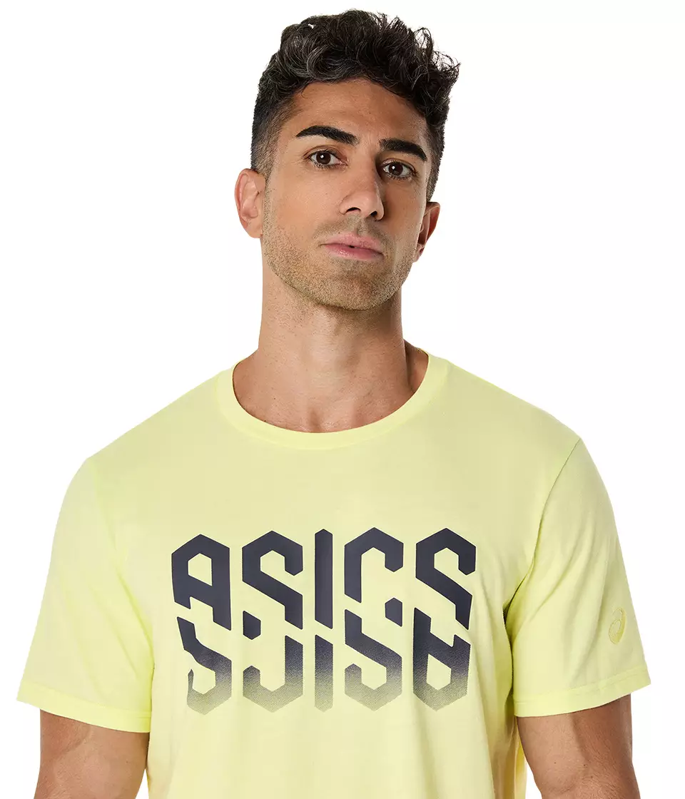 ASICS Men Hex Graphic Cotton Blend Tee-2031E901.751