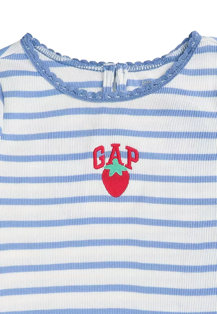 Short Sleeve Rib Logo Tee