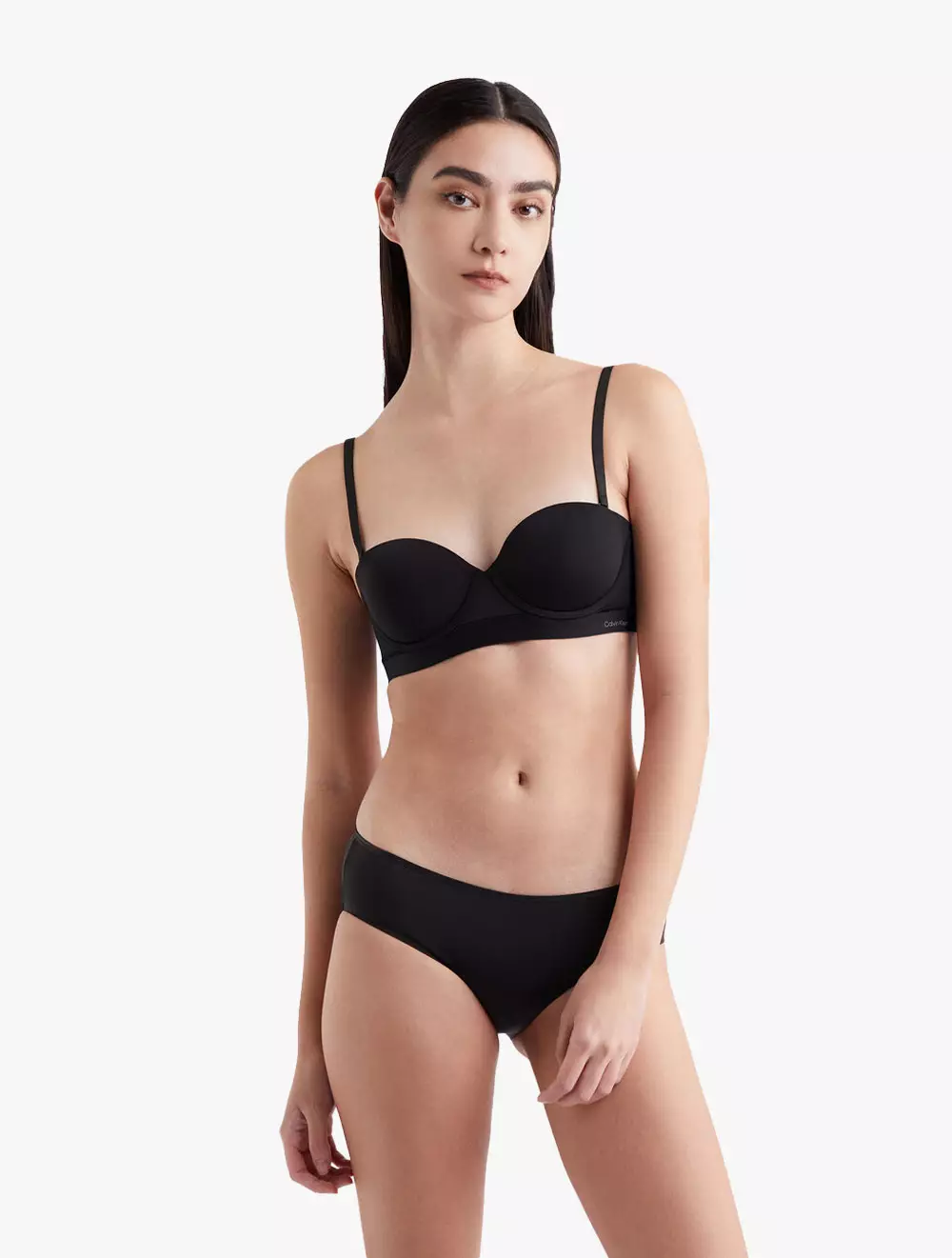 CALVIN KLEIN UNDERWEAR - INVISIBLES PUSH UP STRAPLESS BRA - Black - black