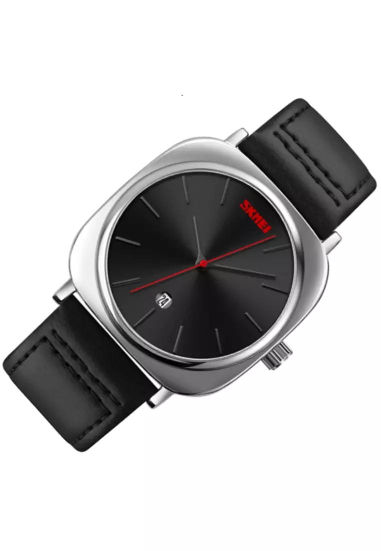 Jam Tangan Analog Pria Waterproof Strap Tali Material Leather BY90 ORIGINAL