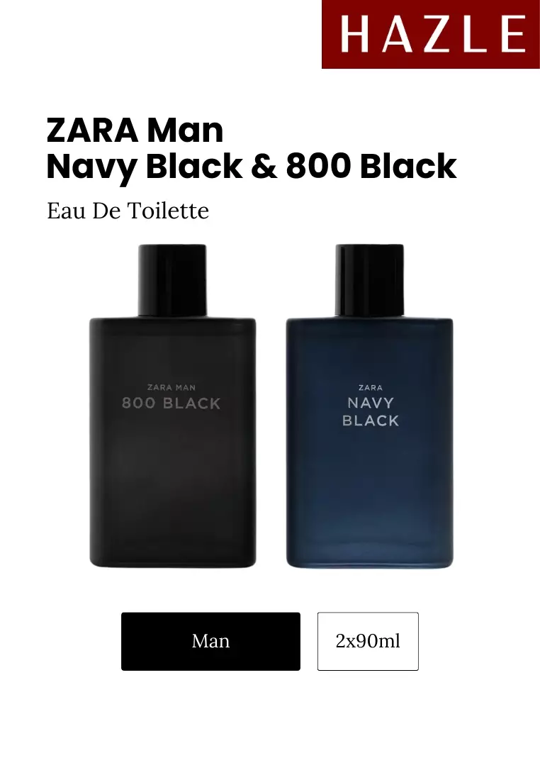 Zara Navy Black Man EDT + Zara 800 Black Man EDT Set 90 ml