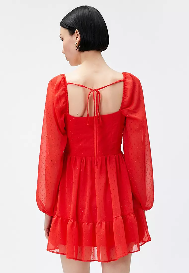 Mini Chiffon Evening Dress