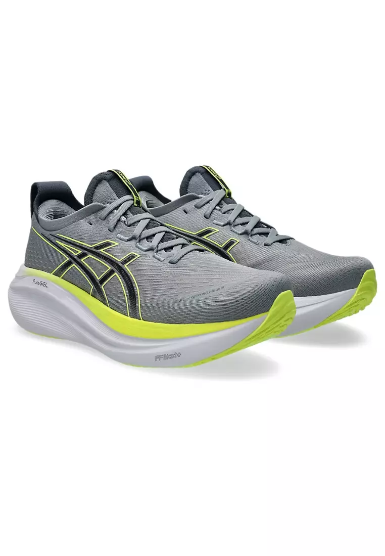 GEL-NIMBUS 27 (2E WIDE) MEN RUNNING SHOES (GREY)