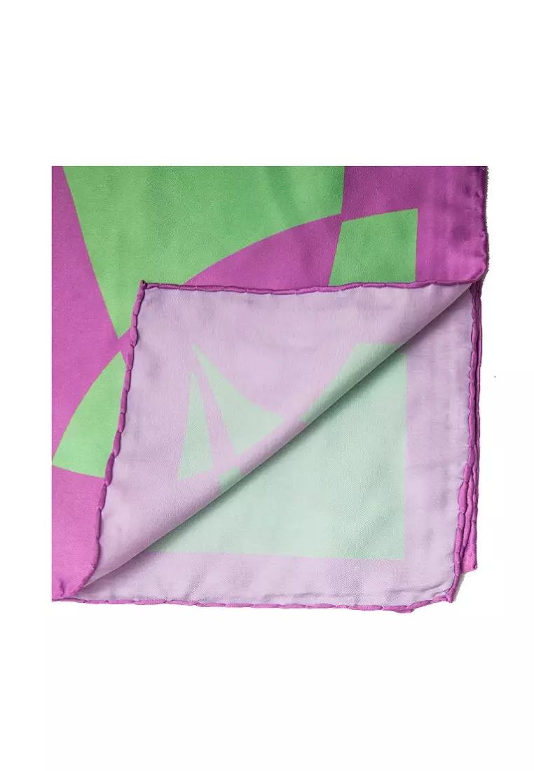 Luxatme Syattin Dark Moss Floral Scarf