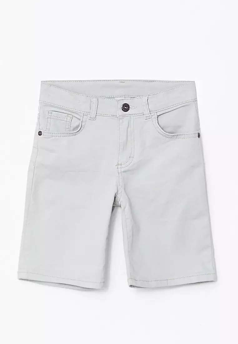 Buy LC WAIKIKI Basic Gabardine Boy Shorts in Light Grey 2024 Online