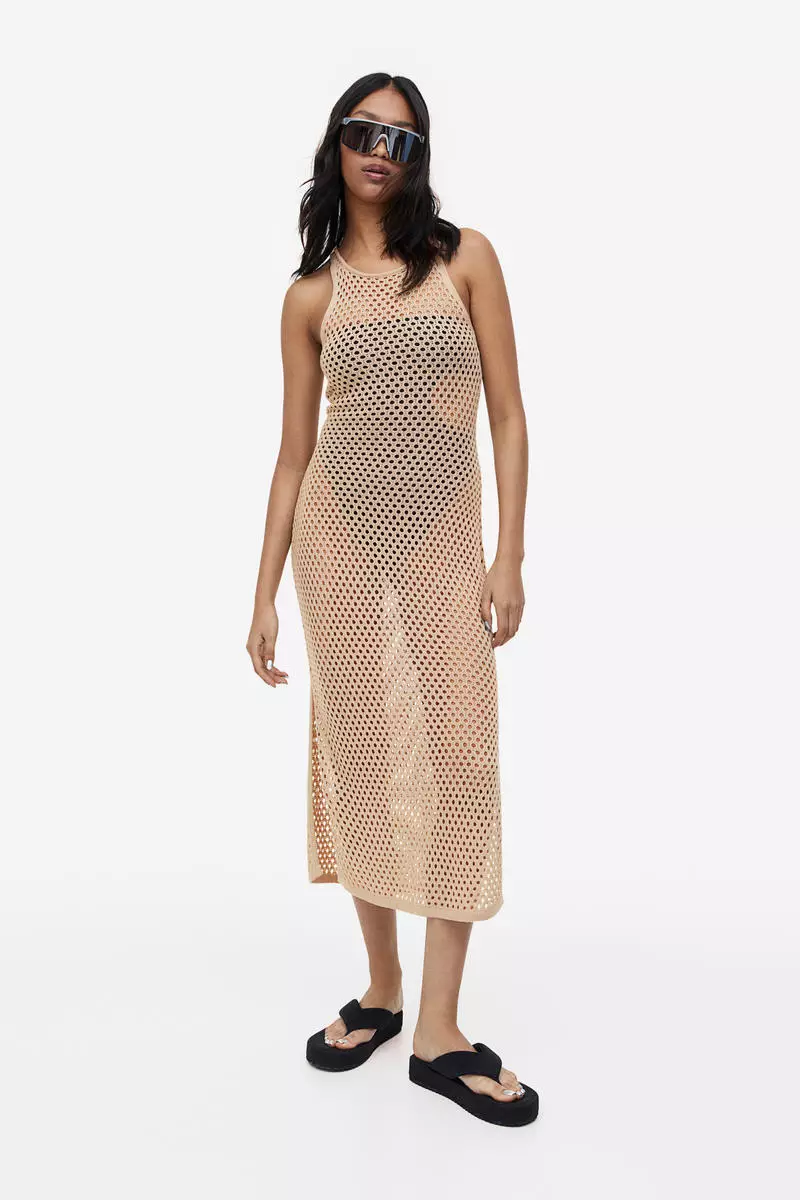 Gold knitted hotsell dress missguided