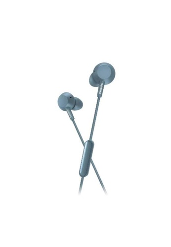 PHILIPS blue Philips TAE4105 In-Ear Headphones with Mic E8EB1ESB64CD57GS_1