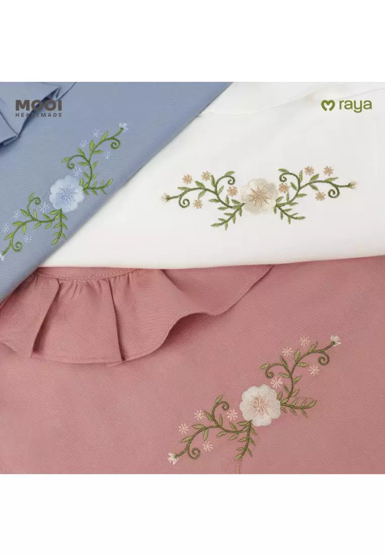 Mooi Tunik Wanita Atasan Wanita Dinara Tunik - Clary Sage