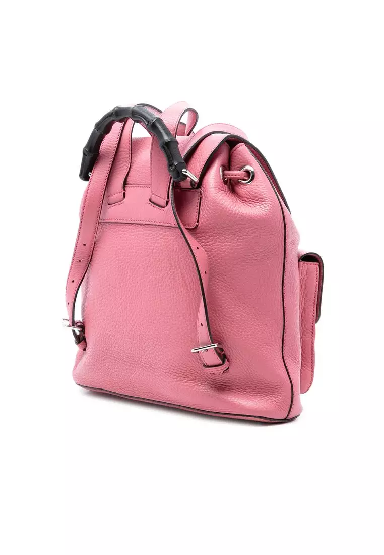 Pre-Loved Gucci Leather Bamboo Tassel Backpack