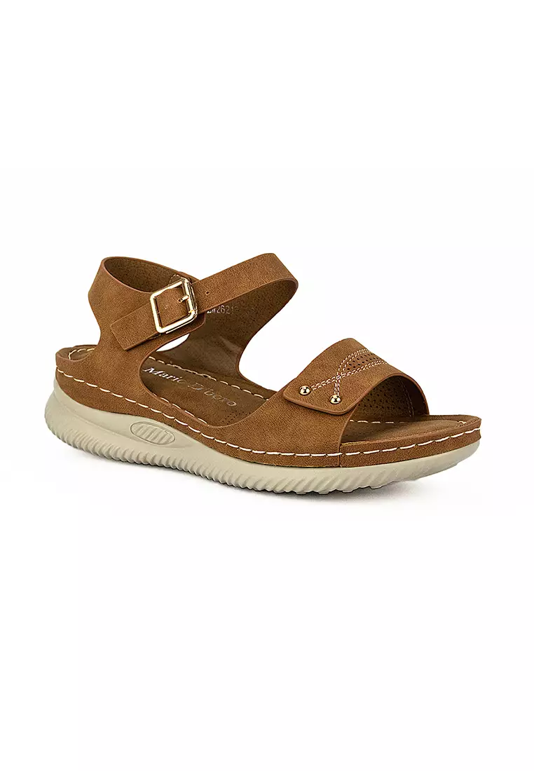 Discount on Mario D' boro Runway  shoes - SKU: Women's Flats Sandals LW 26219 Brown C46 C51