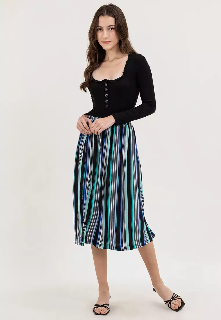 Laica Cotton Midi Skirt
