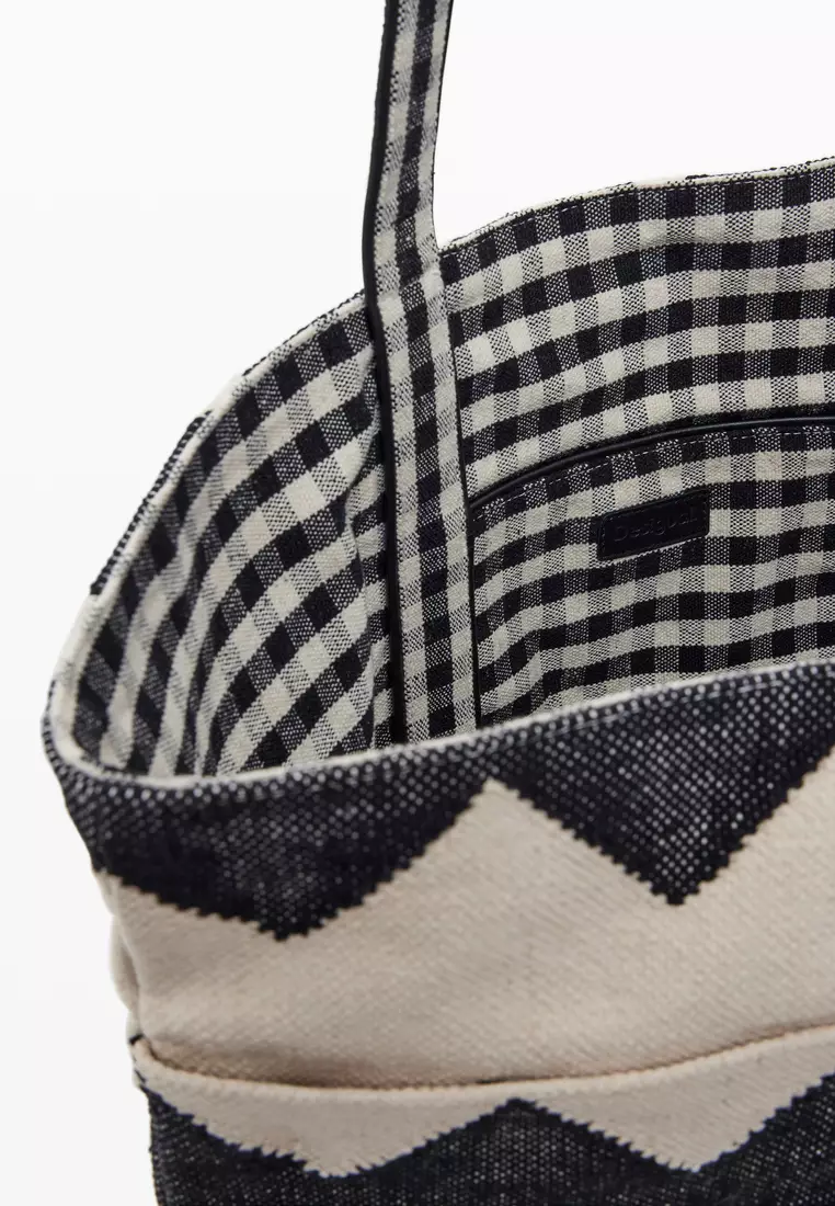 Medium reversible twill bag