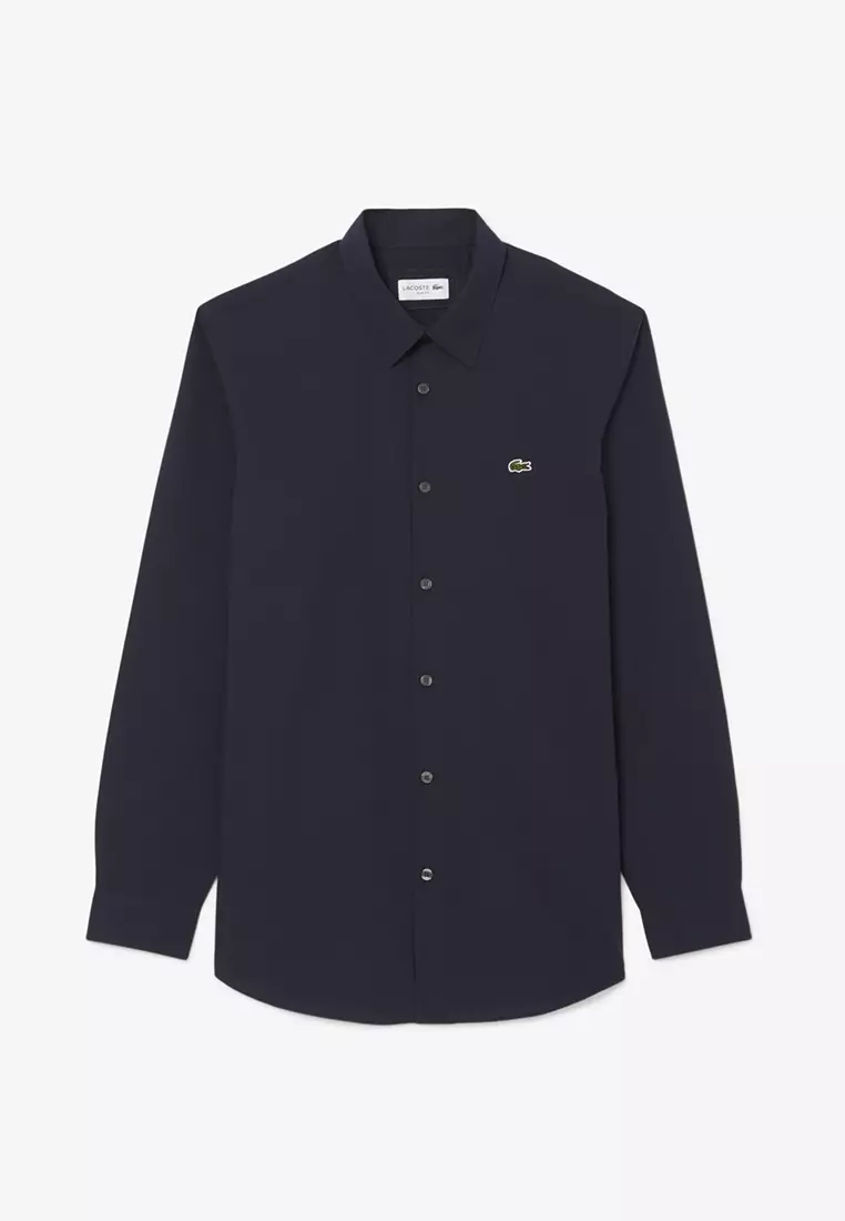 Buy Lacoste Slim Fit Stretch Poplin Shirt Online ZALORA Malaysia