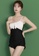 A-IN GIRLS black and white (2PCS) Sweet Splicing One Piece Swimsuit 41A42US6B3C7A0GS_4