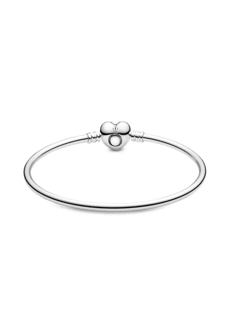 Moments Heart Clasp Bangle