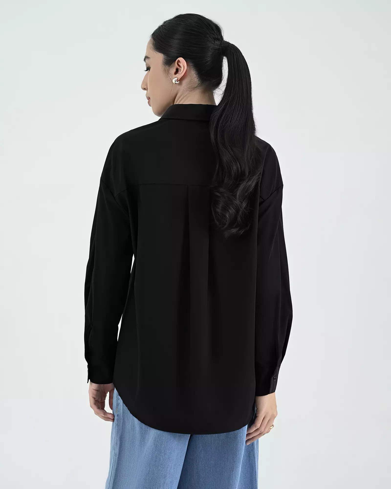 Geulis.id NIDI SHIRT - Black
