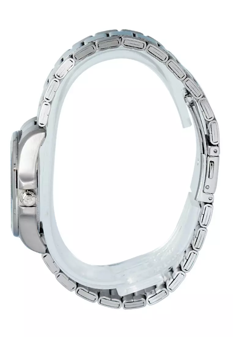 Alexandre Christie - Jam Tangan Wanita - Silver Blue - Stainless Steel - 8685 LDBSSBU