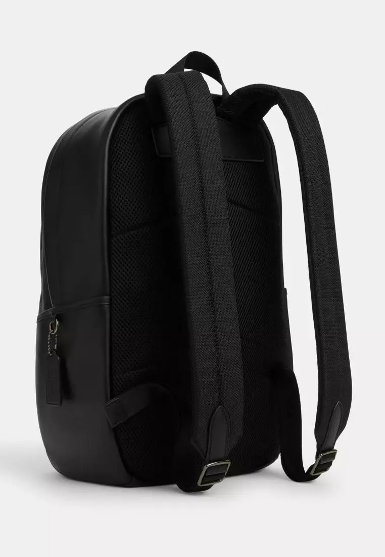 Jual Coach Coach Edge Backpack In Signature Canvas Charcoal Black