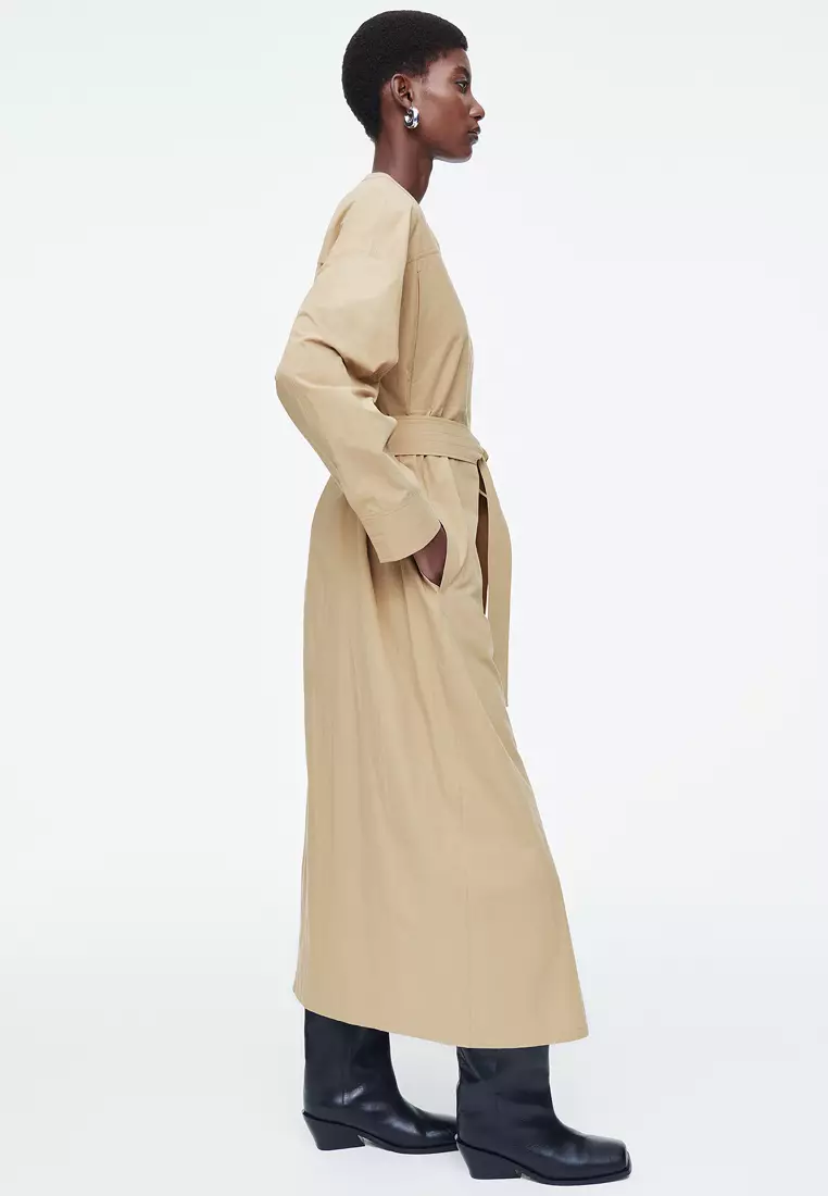 Belted Utility Shirt Dress