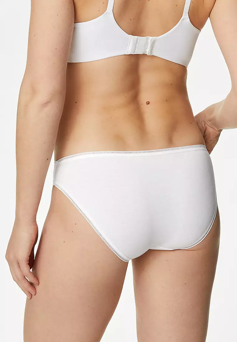 5pk Cotton Lycra Bikini Knickers