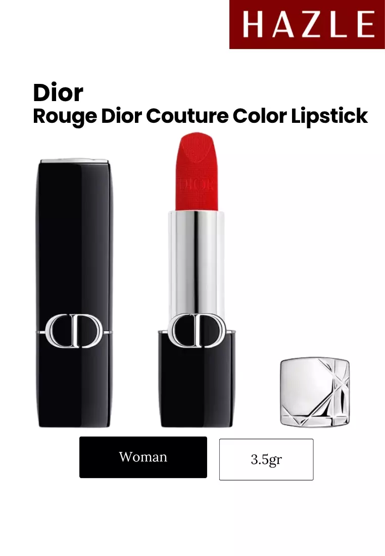 Rouge Dior Couture Color Lipstick 999 Velvet Finish 3.5gr