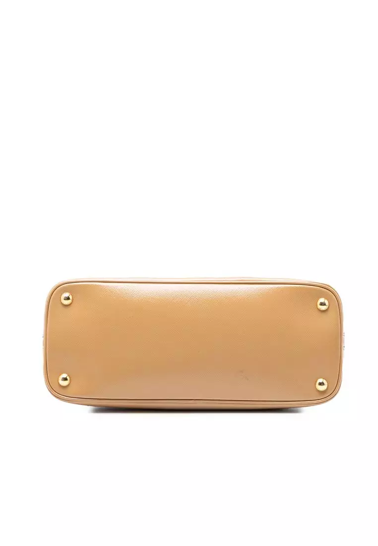 Pre-Loved Prada Medium Saffiano Vernice Promenade Satchel