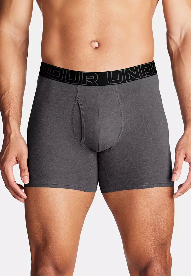 UA Performance Cotton男士6英寸Boxerjock®內褲3條裝