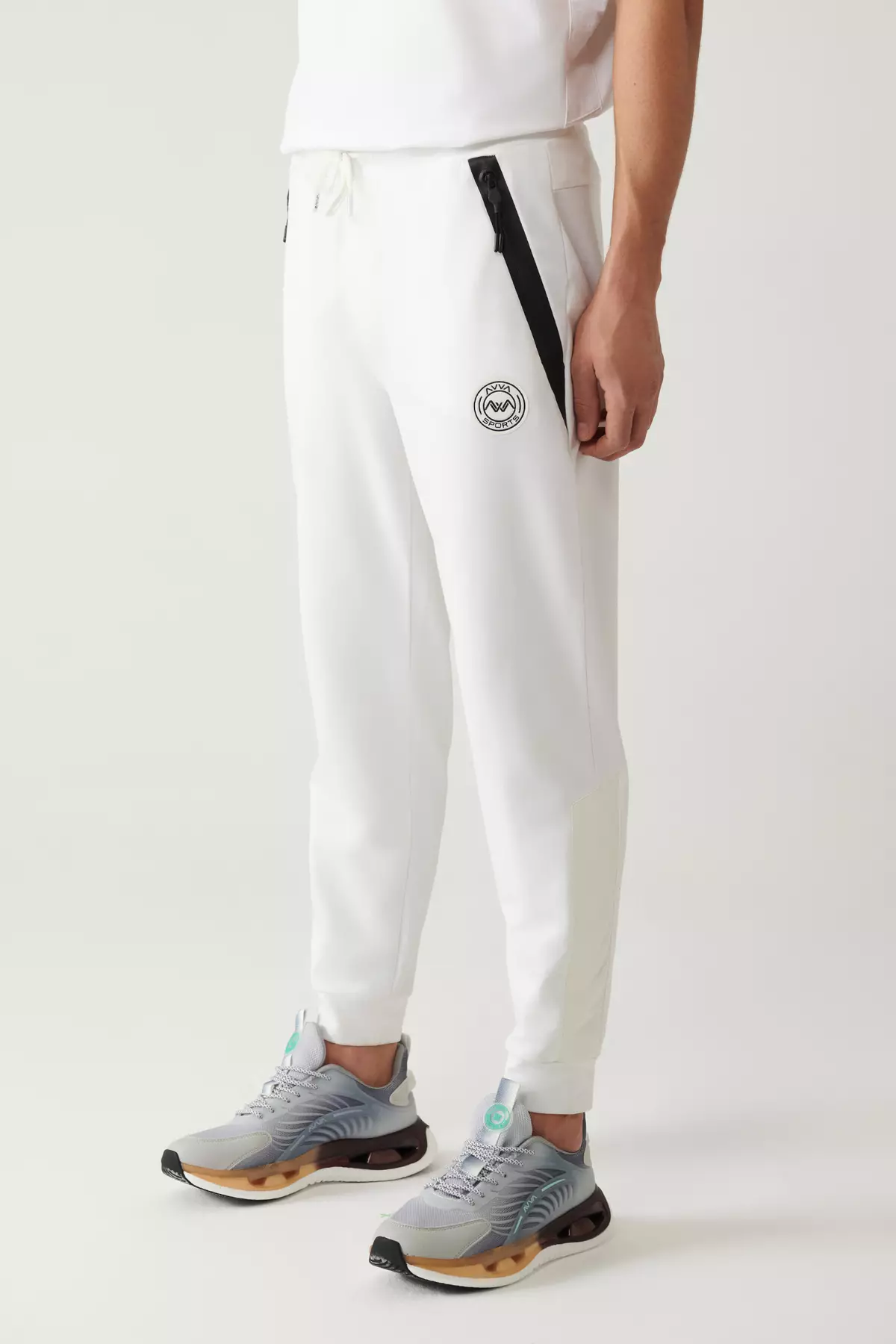 Panel Elastic Sweatpants