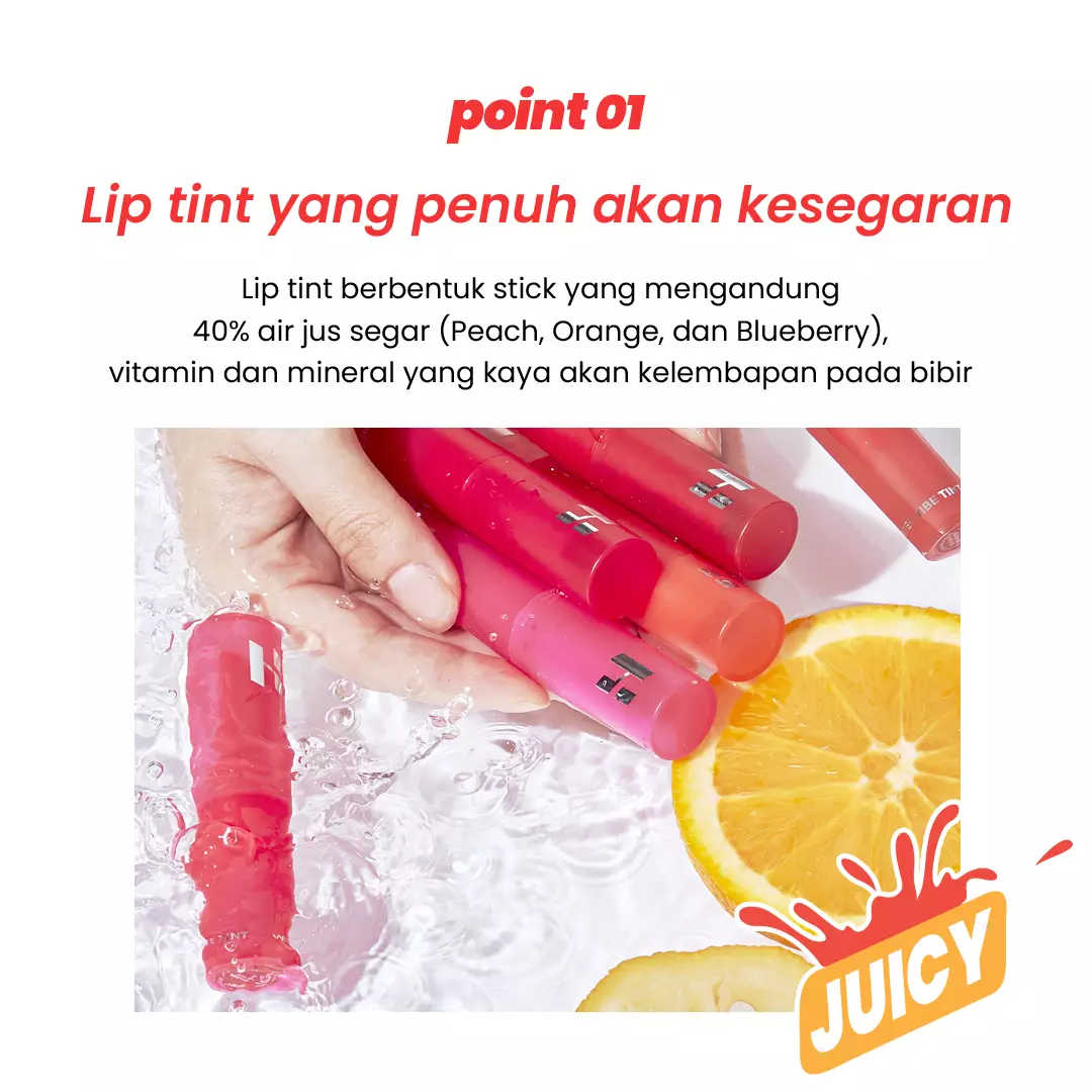Holika Holika Water Vibe Tint | Hydrating Lip Tint Stick - 04 Puddle