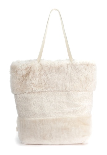 Shu Talk white LISA CONTE Italian Made Fluffy shopper Bag 9B7B8ACB2F906DGS_1