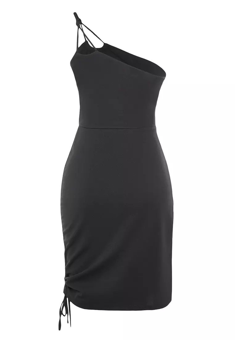 Buy Trendyol Ruched Tie Mini Dress Online Zalora Malaysia 