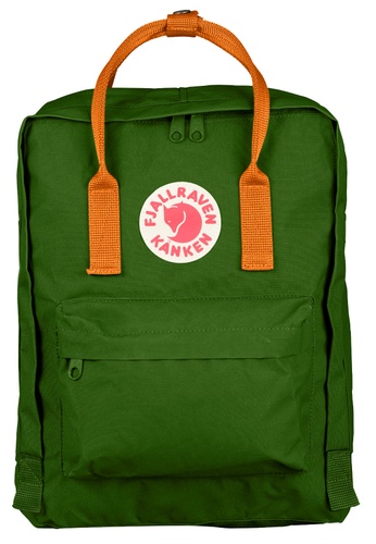 leaf green burnt orange yellow kanken classic backpack